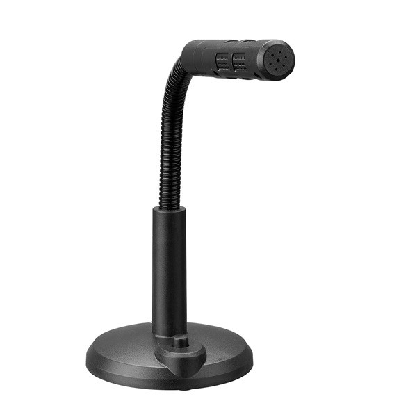 Snopy mikrofon - sn-120m (3,5 jack csatlakozó; 180cm kábel; állvány, fekete)