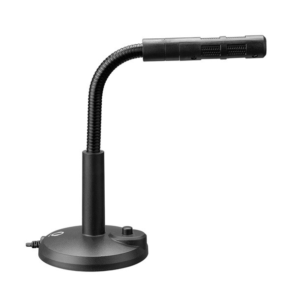 Snopy mikrofon - sn-120m (3,5 jack csatlakozó; 180cm kábel; állvány, fekete)