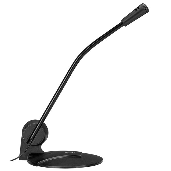 Snopy mikrofon - sn-130 (3,5 jack csatlakozó; 220cm kábel; állvány, fekete)