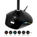 Spirit of gamer mikrofon - eko 300 (rgb. Usb csatlakozó, 150cm kábel, fekete)