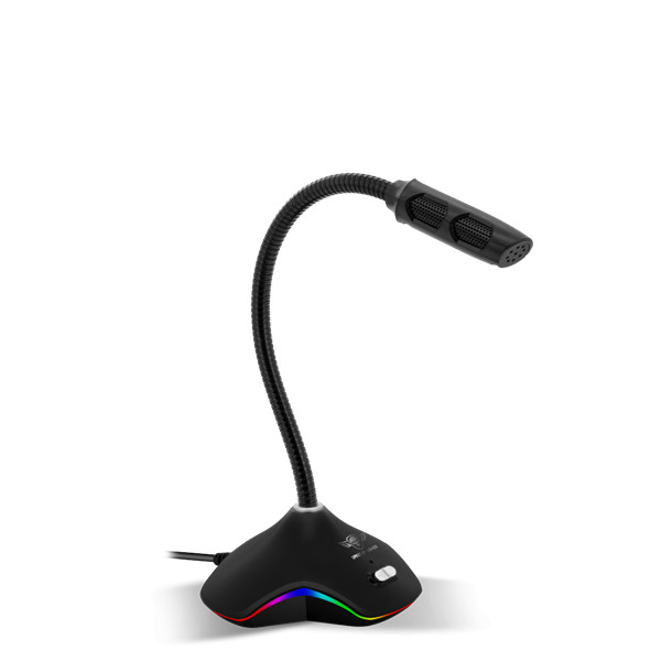 Spirit of gamer mikrofon - eko 300 (rgb. Usb csatlakozó, 150cm kábel, fekete)