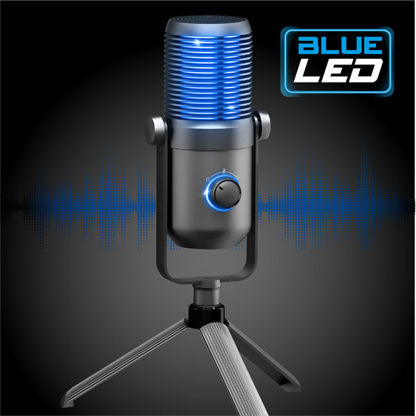 Spirit of gamer mikrofon - eko 900 (usb, cardioid, omnidirekcionális, beépített jack csatlakozó, zajszűrés, fekete)