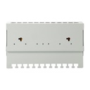 Equip asztali patch panel - 227362 (12 port, cat6, árnyékolt, szürke)