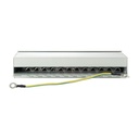 Equip asztali patch panel - 227362 (12 port, cat6, árnyékolt, szürke)