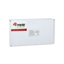 Equip asztali patch panel - 227362 (12 port, cat6, árnyékolt, szürke)