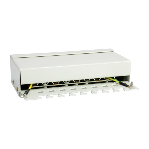 Equip asztali patch panel - 227369 (8 port, cat6, árnyékolt, szürke)