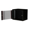 Equip fali rackszekrény - epm-09-6045-b-cbaa (19", 9u, 600x450mm, előre szerelt, fekete)
