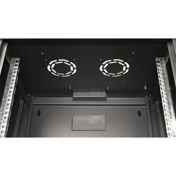 Equip fali rackszekrény - epm-09-6045-b-cbaa (19", 9u, 600x450mm, előre szerelt, fekete)
