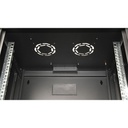 Equip fali rackszekrény - epm-09-6045-b-cbaa (19", 9u, 600x450mm, előre szerelt, fekete)