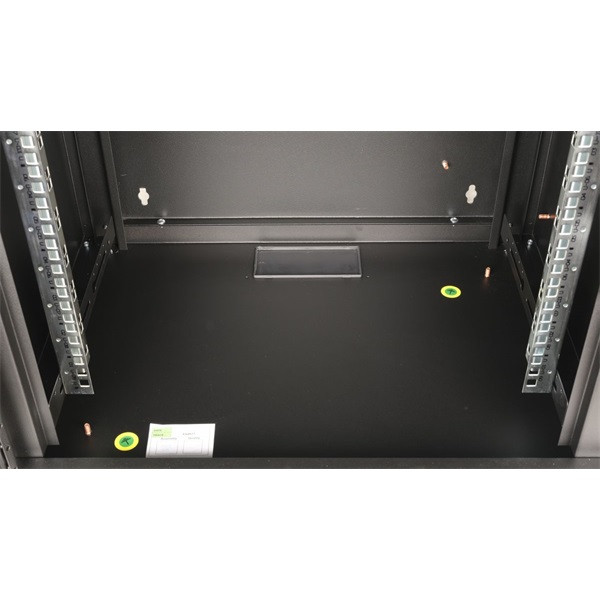Equip fali rackszekrény - epm-09-6045-b-cbaa (19", 9u, 600x450mm, előre szerelt, fekete)