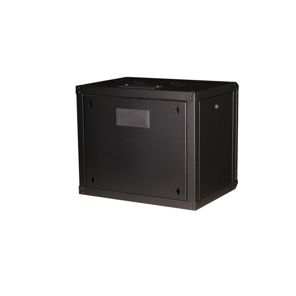 Equip fali rackszekrény - epm-09-6045-b-cbaa (19", 9u, 600x450mm, előre szerelt, fekete)