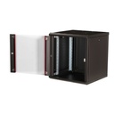 Equip fali rackszekrény - epm-12-6060-b-cbaa (19", 12u, 600x600mm, előre szerelt, fekete)