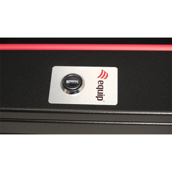 Equip fali rackszekrény - epm-12-6060-b-cbaa (19", 12u, 600x600mm, előre szerelt, fekete)