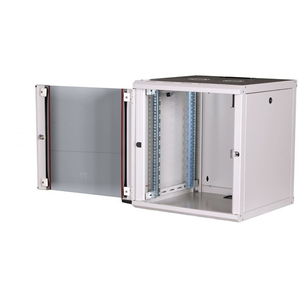 Equip fali rackszekrény - epm-12-6060-g-cbaa (19", 12u, 600x600mm, előre szerelt, szürke)