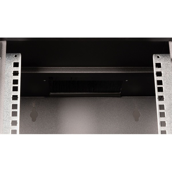 Equip fali rackszekrény - ewm-06-3030-b (10", 6u, 300x300mm, lapra szerelt, fekete)