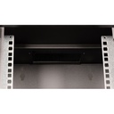 Equip fali rackszekrény - ewm-06-3030-b (10", 6u, 300x300mm, lapra szerelt, fekete)