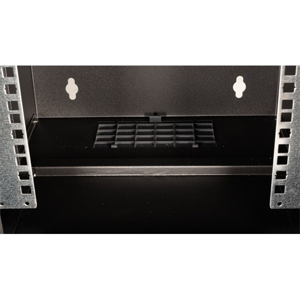 Equip fali rackszekrény - ewm-06-3030-b (10", 6u, 300x300mm, lapra szerelt, fekete)