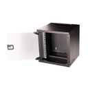 Equip fali rackszekrény - ewm-06-3030-b (10", 6u, 300x300mm, lapra szerelt, fekete)
