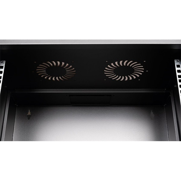 Equip fali rackszekrény - ewm-07-5440-b (19", 7u, 540x400mm, lapra szerelt, fekete)