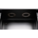 Equip fali rackszekrény - ewm-07-5440-b (19", 7u, 540x400mm, lapra szerelt, fekete)