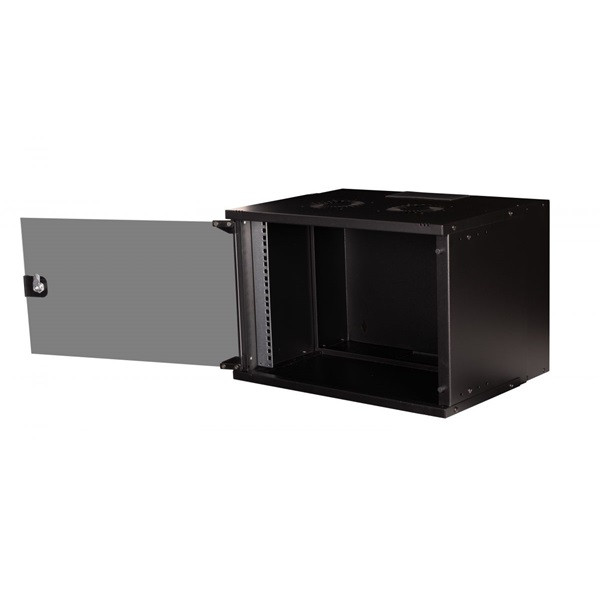 Equip fali rackszekrény - ewm-07-5440-b (19", 7u, 540x400mm, lapra szerelt, fekete)