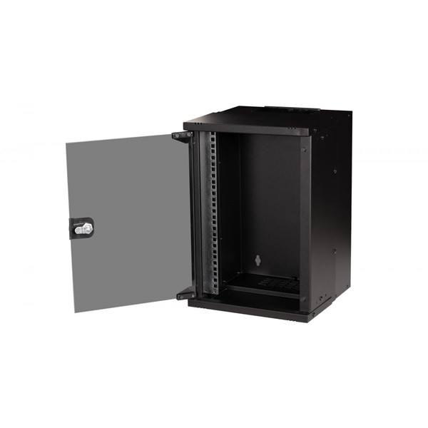 Equip fali rackszekrény - ewm-09-3030-b (10", 9u, 300x300mm, lapra szerelt, fekete)