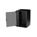 Equip fali rackszekrény - ewm-09-3030-b (10", 9u, 300x300mm, lapra szerelt, fekete)