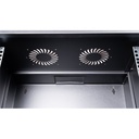 Equip fali rackszekrény - ewm-09-5440-b (19", 9u, 540x400mm, lapra szerelt, fekete)