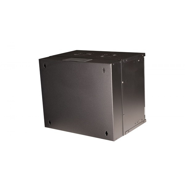 Equip fali rackszekrény - ewm-09-5440-b (19", 9u, 540x400mm, lapra szerelt, fekete)