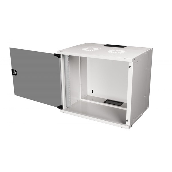 Equip fali rackszekrény - ewm-09-5440-g (19", 9u, 540x400mm, lapra szerelt, szürke)