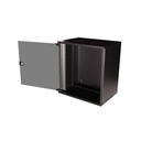 Equip fali rackszekrény - ewm-12-5440-b (19", 12u, 540x400mm, lapra szerelt, fekete)
