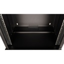 Equip fali rackszekrény - ewm-12-5440-b (19", 12u, 540x400mm, lapra szerelt, fekete)