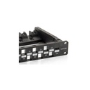 Equip keystone patch panel - 769225 (24 port, cat6a, 1u, árnyékolatlan, fekete)