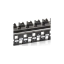 Equip keystone patch panel - 769225 (24 port, cat6a, 1u, árnyékolatlan, fekete)