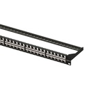 Equip keystone patch panel - 769248 (48 port, cat6, 1u, árnyékolatlan, fekete)