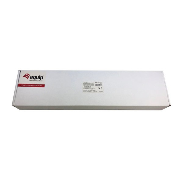 Equip patch panel - 135425 (24 port, cat6, árnyékolatlan, fekete)