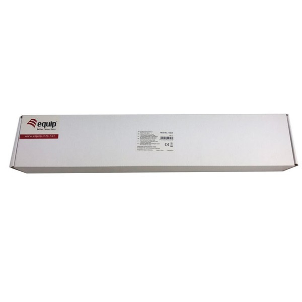 Equip patch panel - 135426 (24 port, cat6, árnyékolatlan, fekete)