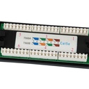 Equip patch panel - 235325 (24 port, cat5e, 1u, árnyékolatlan, fekete)