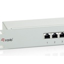 Equip patch panel - 326316 (16 port, cat6, árnyékolt, szürke)
