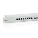 Equip patch panel - 326316 (16 port, cat6, árnyékolt, szürke)