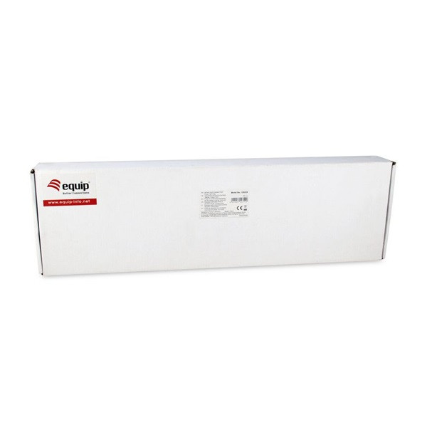 Equip patch panel - 326325 (24 port, cat6, 1u, árnyékolt, szürke)