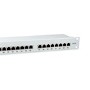 Equip patch panel - 326325 (24 port, cat6, 1u, árnyékolt, szürke)