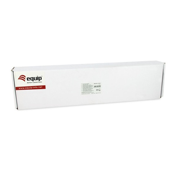 Equip patch panel - 326417 (16 port, cat6, 1u, árnyékolt, fekete)