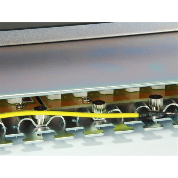 Equip patch panel - 326625 (24 port, cat6a, 1u, árnyékolt, fekete)