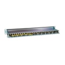 Equip patch panel - 326625 (24 port, cat6a, 1u, árnyékolt, fekete)