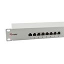 Equip patch panel - 327316 (16 port, cat5e, 1u, árnyékolt, szürke)