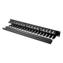 Equip rackszekrény kiegészítő - 327313 (kábel rendező panel, fekete)