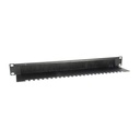 Equip rackszekrény kiegészítő - 327413 ("brush panel", fésű panel 1u, szürke)