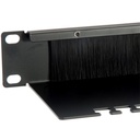 Equip rackszekrény kiegészítő - 327413 ("brush panel", fésű panel 1u, szürke)