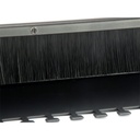 Equip rackszekrény kiegészítő - 327413 ("brush panel", fésű panel 1u, szürke)